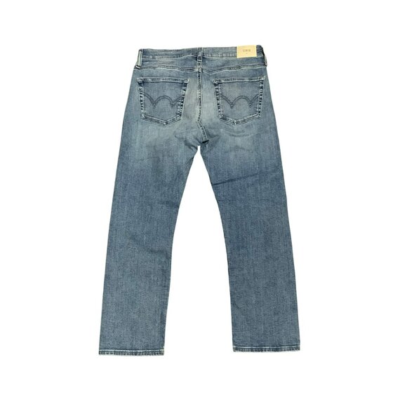 Edwin Elin Crop Straight Jeans Size 27 Ambition Blue Denim Womens NWT $178 - Picture 8 of 9